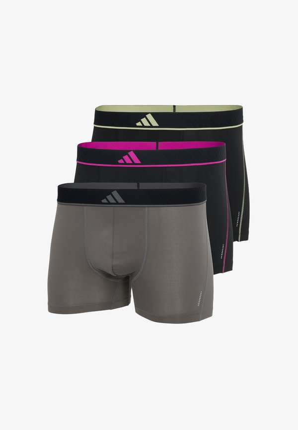 adidas Sportswear 3ER PACK ACTIVE MICRO FLEX RETRO - Trunks - grau schwarz