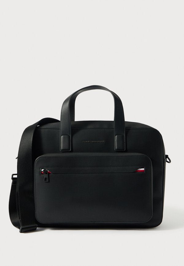Tommy Hilfiger CORP COMPUTER BAG - Laptop bag - black