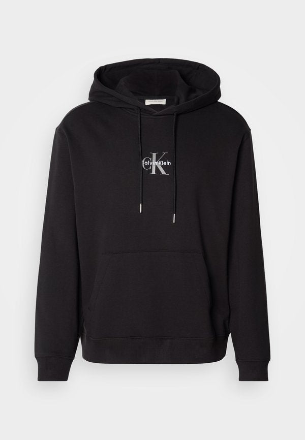 Calvin Klein Jeans MICRO MONOLOGO - Hoodie - black