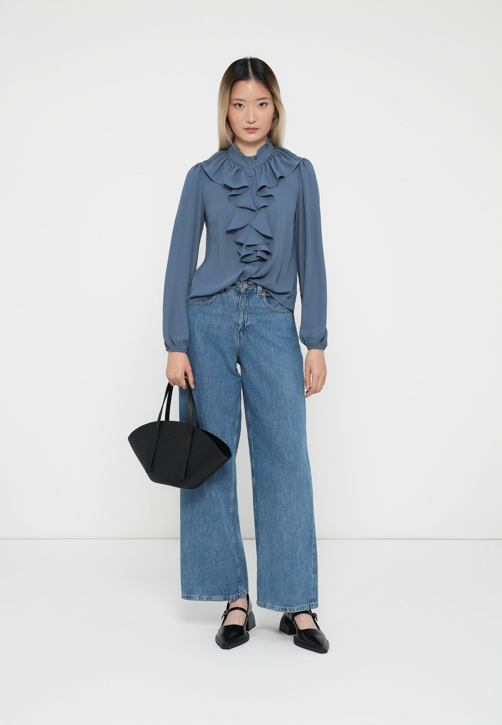 VILA VIKABU RUFFEL NECK