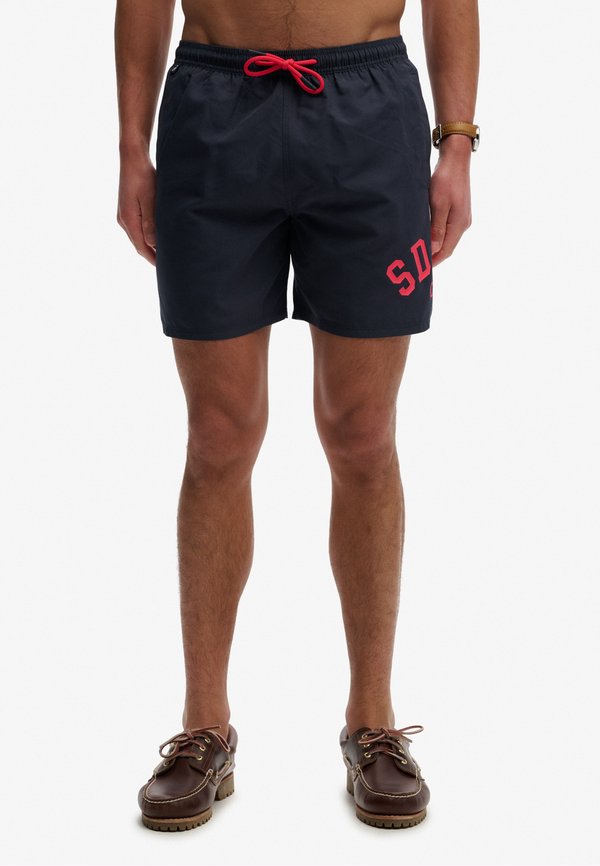 Superdry & Co SUPERDRY PRINTED LOGO 16-INCH SWIM SHORTS.. - Swimming shorts - eclipse navy