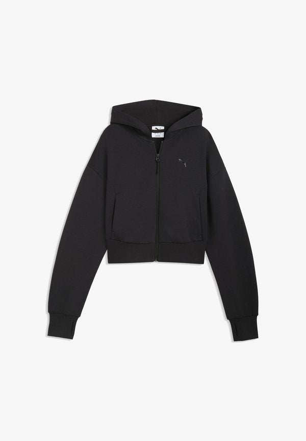 Puma TECH SENSE KAPUZEN - Zip-up sweatshirt - black