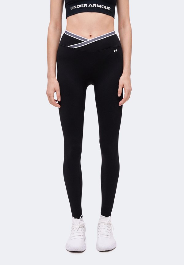 Under Armour MOTION SPORT TAPE LEGGING - Leggings - ultimate black/castlerock/white