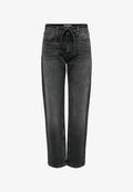 ONLY Straight fit ONLGYPSY High waist Slim - Straight leg jeans - washed black