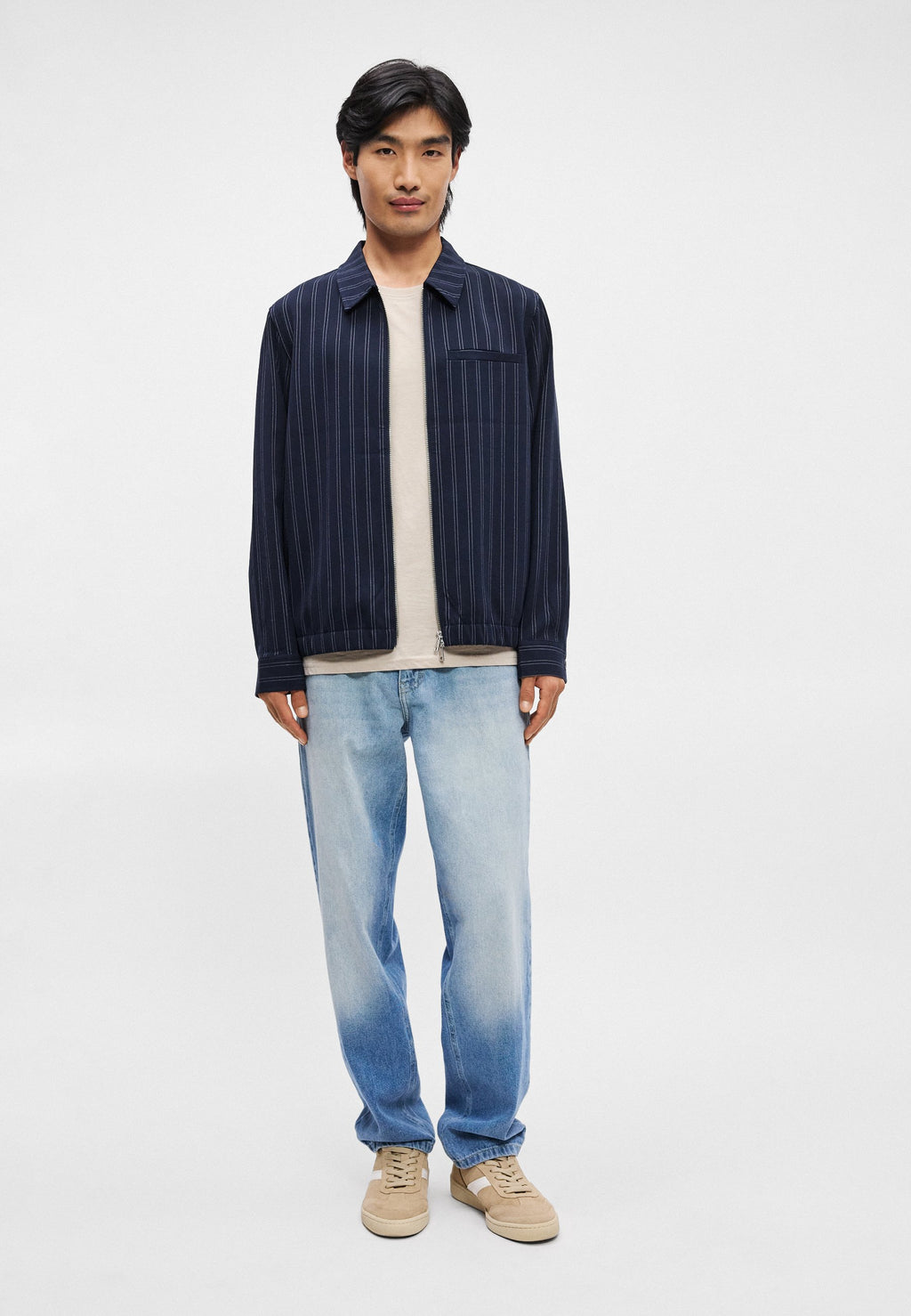 PINSTRIPED OVERSHIRT Media 6