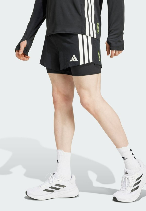 adidas Performance ADIZERO 2-IN-1 GEL POCKET - Sports shorts - black