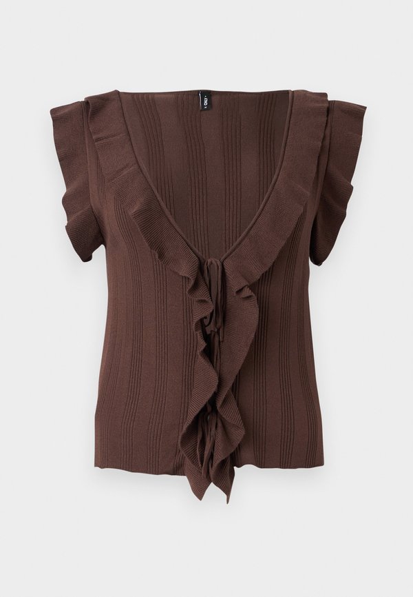 ONLY Knitted ONLNELLY Knitted - Cardigan - chocolate martini