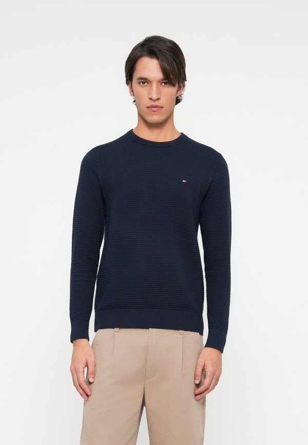 Tommy Hilfiger TEXTURED KNIT CREW NECK JUMPER