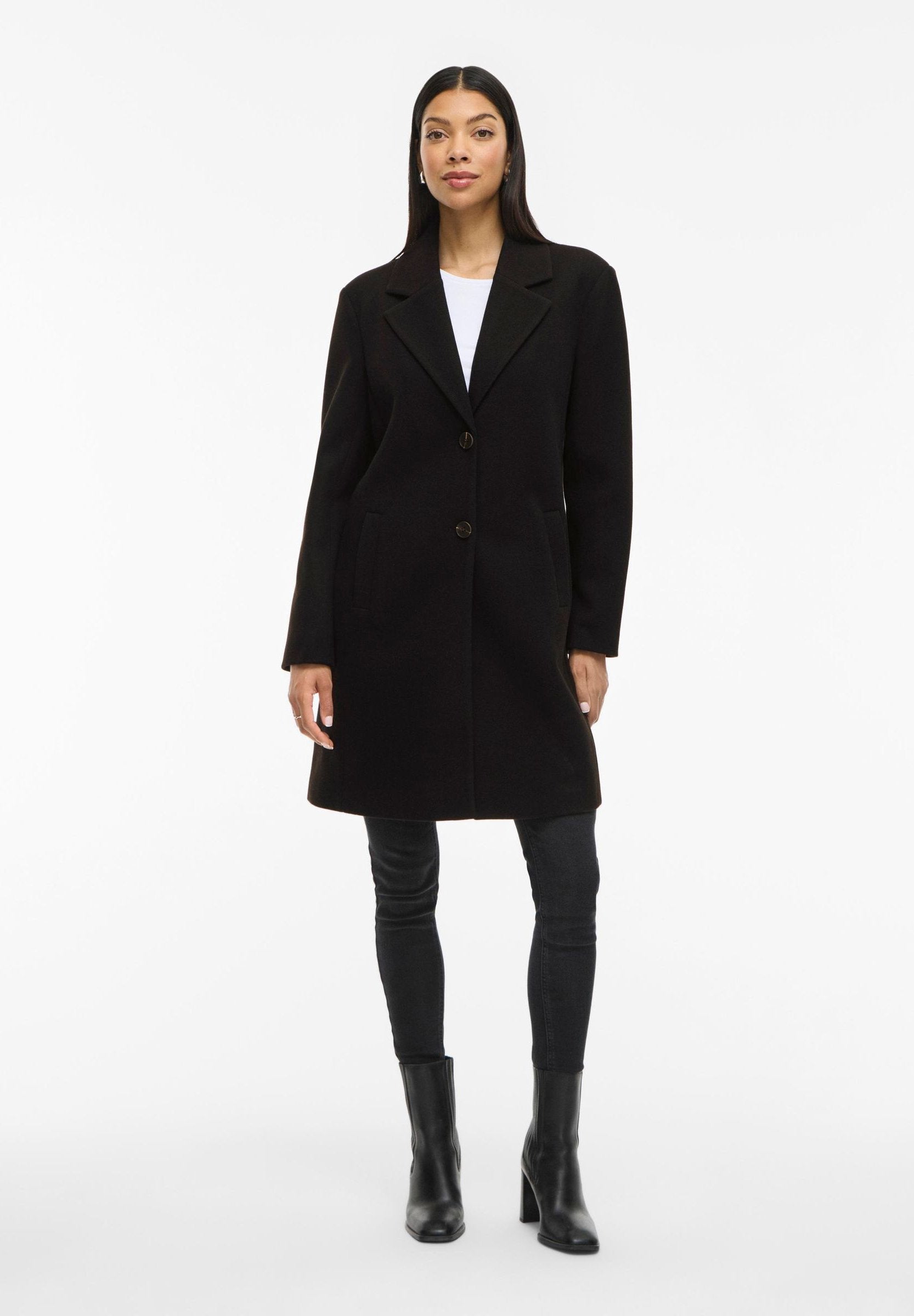 VILA VICLAUDIA BUTTON COAT - NOOS