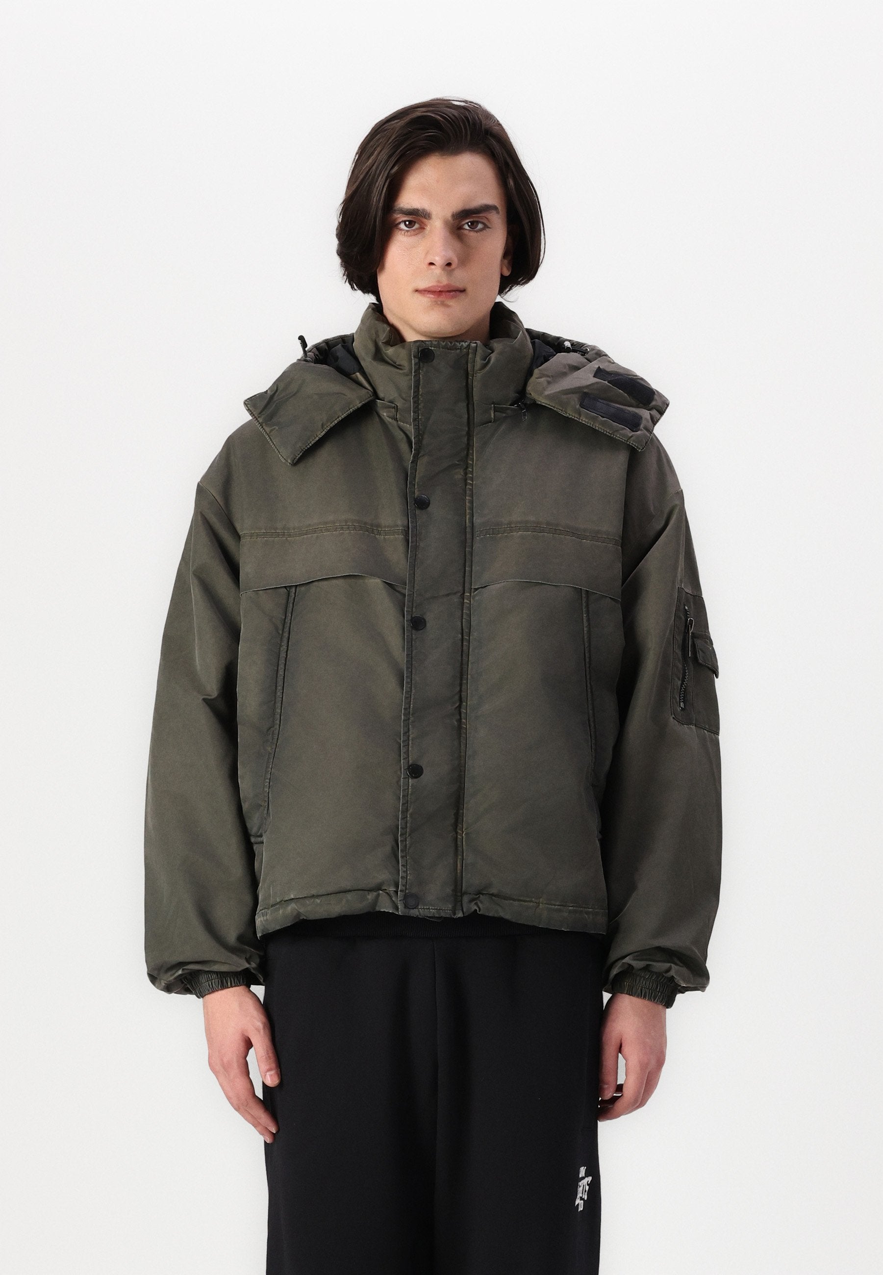 LOW LIGHTS STUDIOS® WASHED MOON PUFFER JACKET UNISEX