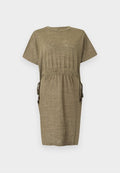 ONLY ONLPEARL ELASTIC WAIST DRESS  - Jersey dress - khaki