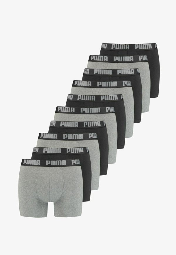 Puma 10ER PACK  - Trunks - dark grey mel black
