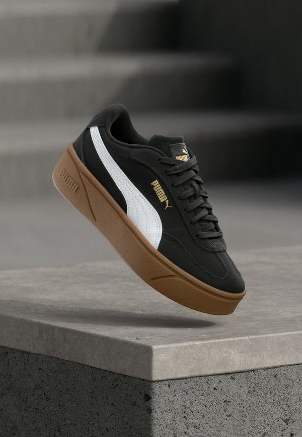 Puma CLUB II ERA PLATFORM - Trainers - black/white