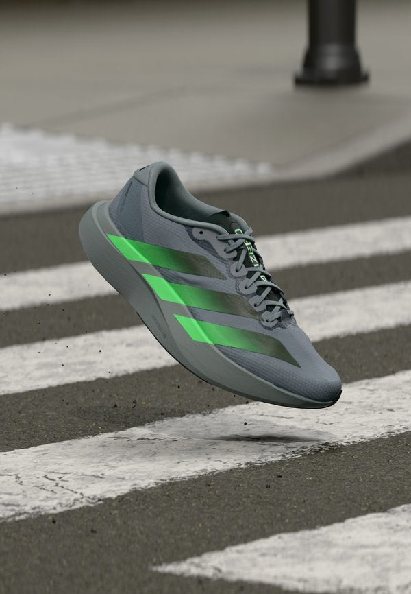 adidas Performance ADIZERO EVO SL WOVEN M - Trainers - grey/screaming green