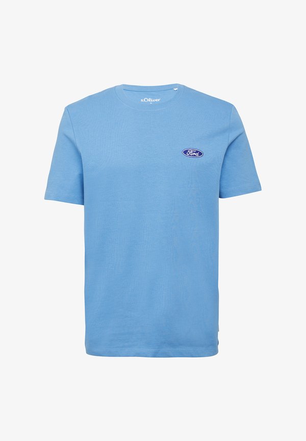 s.Oliver Print T-shirt - blau