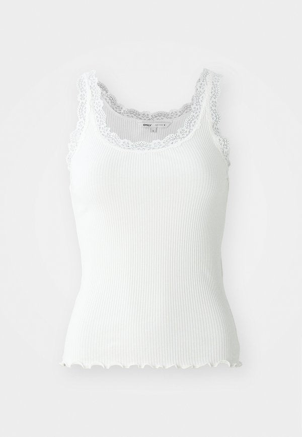 ONLY ONLSARA SHARAI TANK  - Top - cloud dancer
