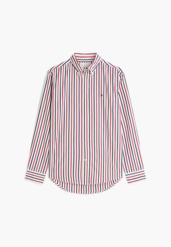 Tommy Hilfiger FLEX POPLIN SEASONAL STRIPE SHT - SEASONAL PATTERN - Shirt - medium red