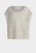 TOM TAILOR LUREX PONCHO - Cape - sand stone beige