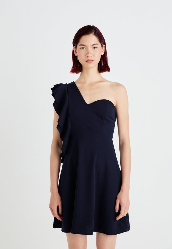WAL G. ROSA ONE SHOULDER SKATER DRESS