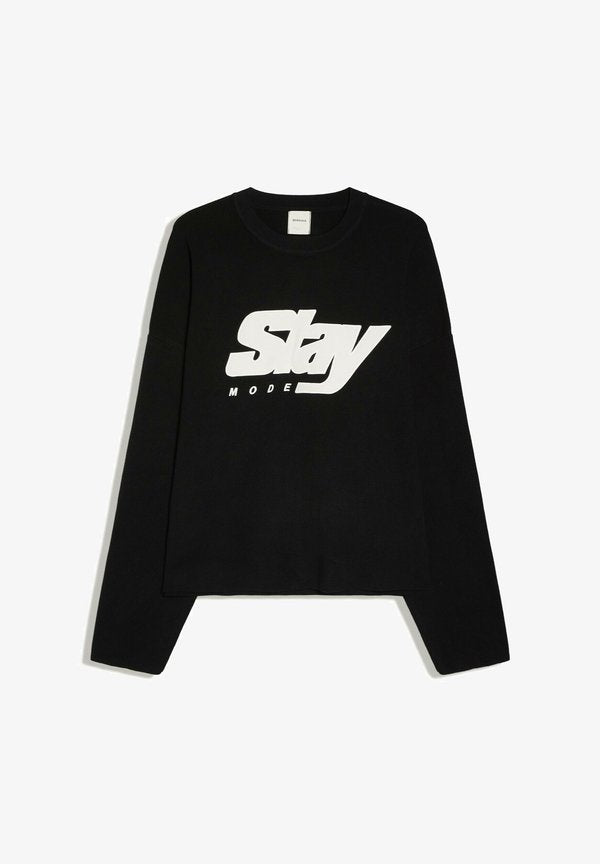 Bershka GRAPHIC - JUMPER - Jumper - black