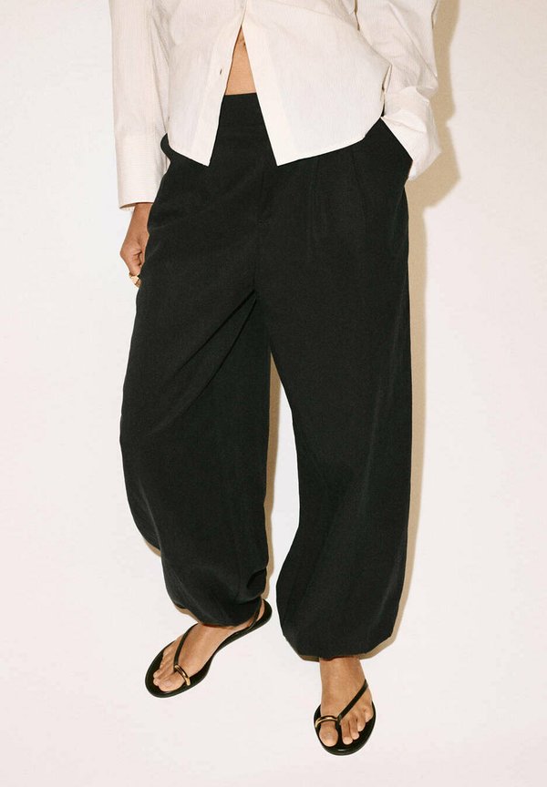 Mango ADULT - Trousers - black