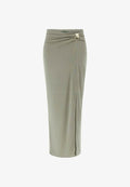 Guess GONNA - Maxi skirt - verde chiaro