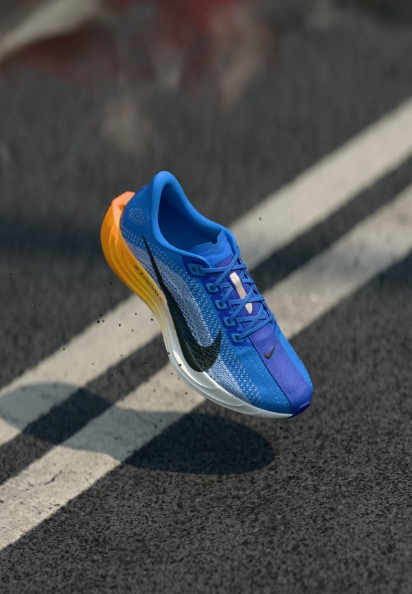 Nike Performance PEGASUS PLUS - Road running shoes - crystal blue/off noir/hydrogen blue/lapis/total orange