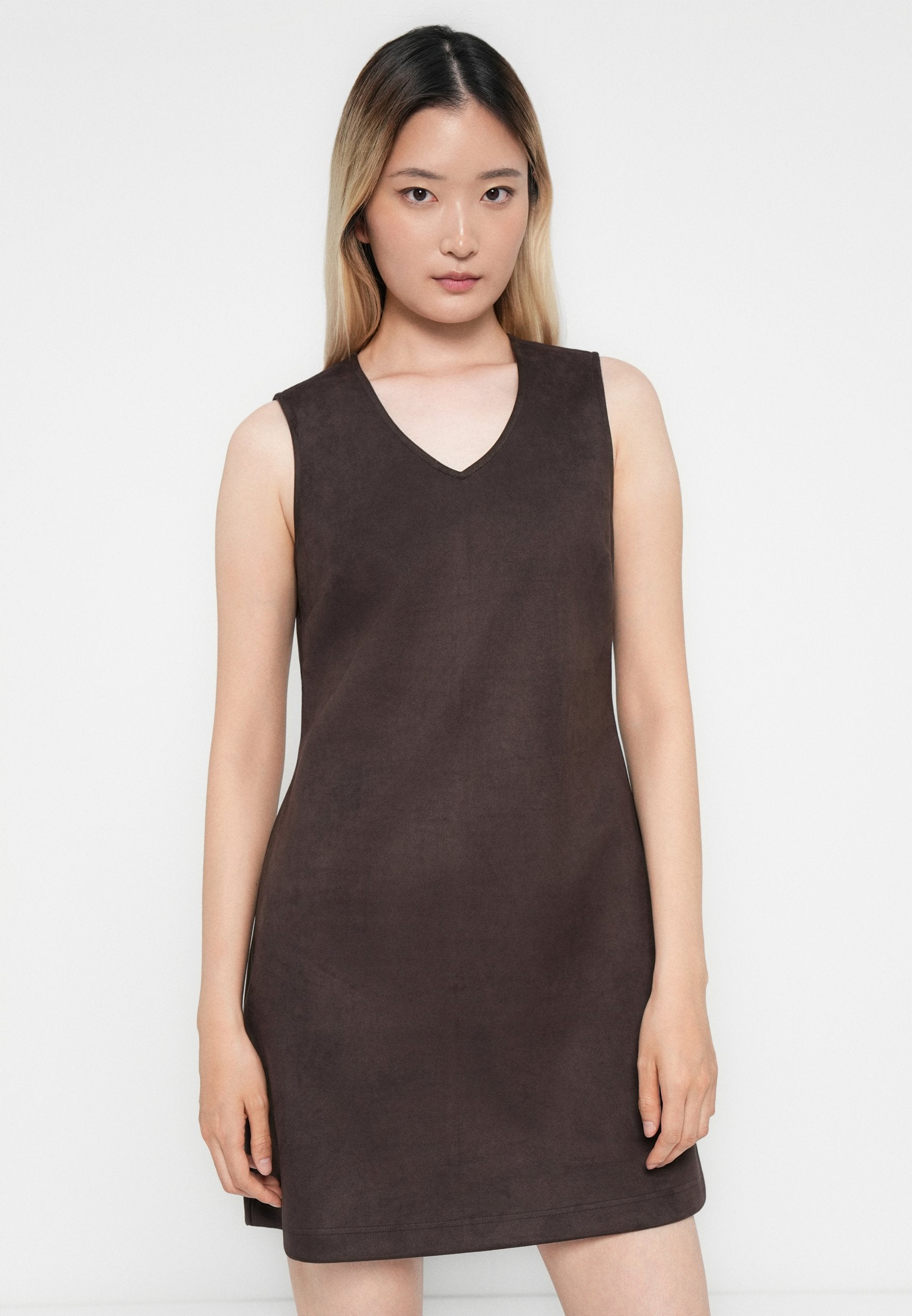 ONLY ONLYLVA LIFE FAUX SUEDE PINNY DRESS