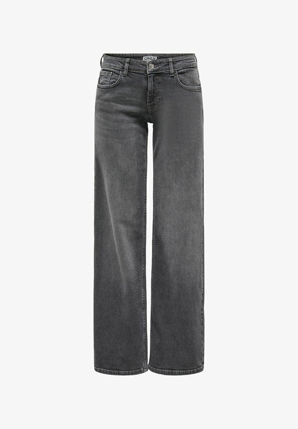 ONLY Wide-fit ONLJULLES Low waist Wide Leg Fit - Straight leg jeans - grey denim