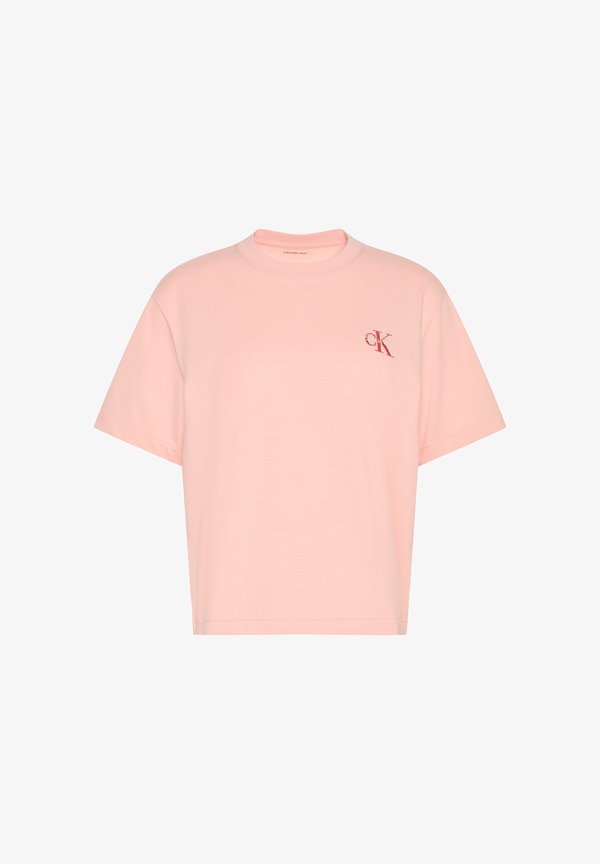 Calvin Klein Jeans CALVIN KLEIN JEANS MONOLOGO BOXY T-SHIRT - Basic T-shirt - peachy day