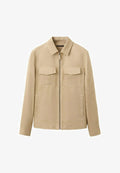 Mango Faux leather jacket - beige