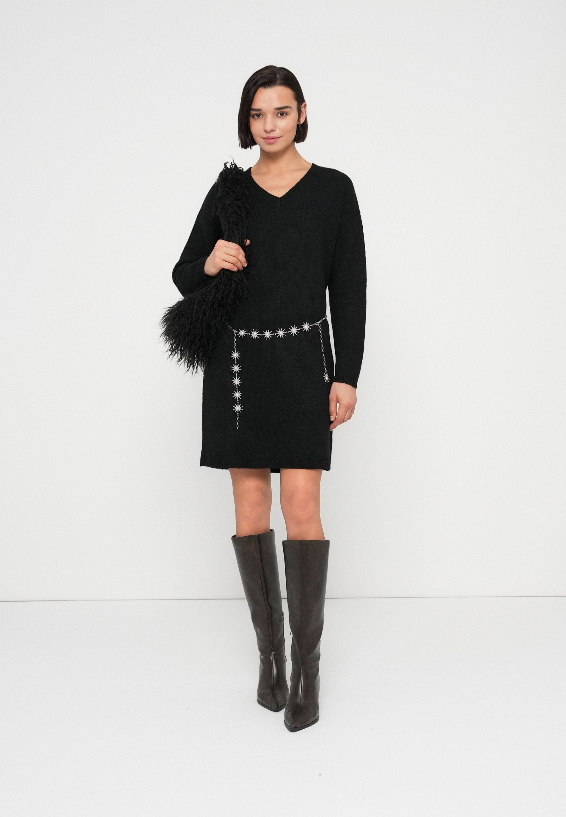 VILA VILOVIRA V NECK DRESS