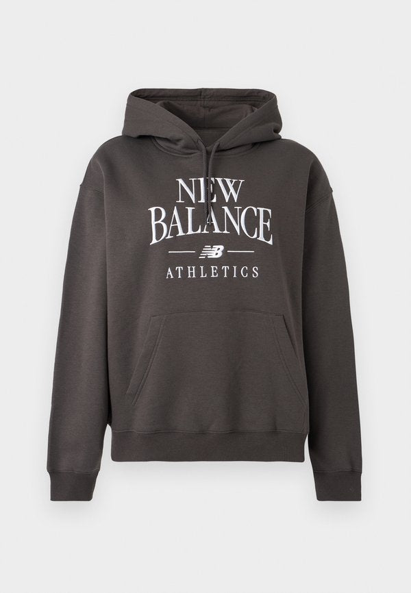 New Balance LINEAR HERITAGE HOODIE - Hoodie - faded black