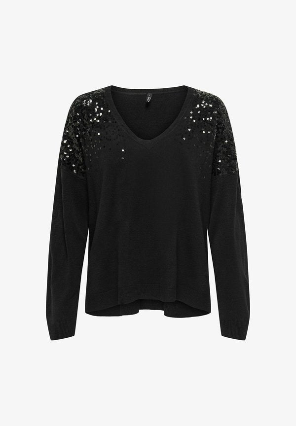 ONLY Knitted ONLSTARRY Knitted - Jumper - black