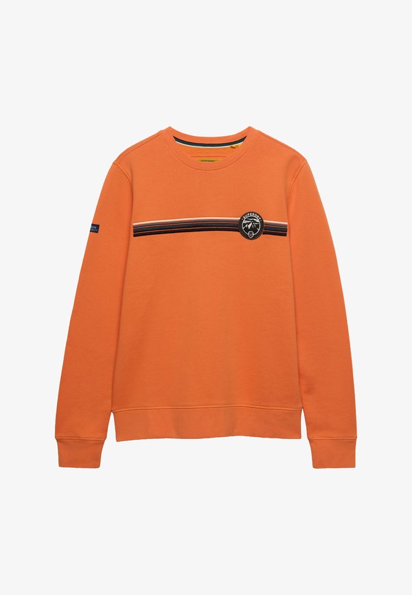Superdry & Co SUPERDRY OUTDOOR STRIPE LOGO RELAXED SWEATSHIRT.. - Sweatshirt - rusted orange