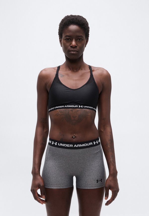Under Armour CROSSBACK LOW - Light support sports bra - ultimate black/white