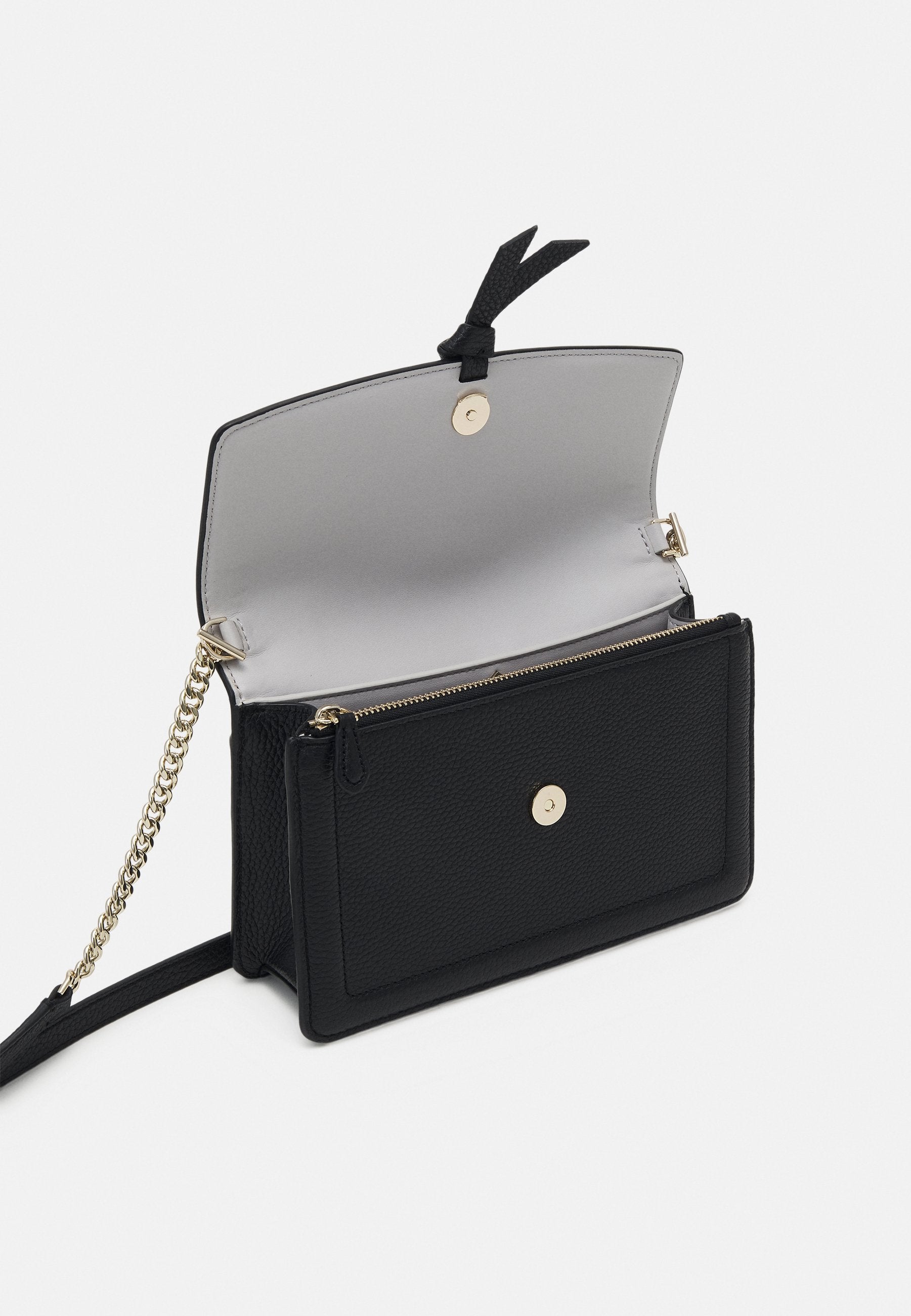 kate spade new york KNOTT PEBBLED FLAP CROSSBODY