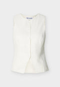 BUTTON FRONT VEST SPLIT HEM Media 1