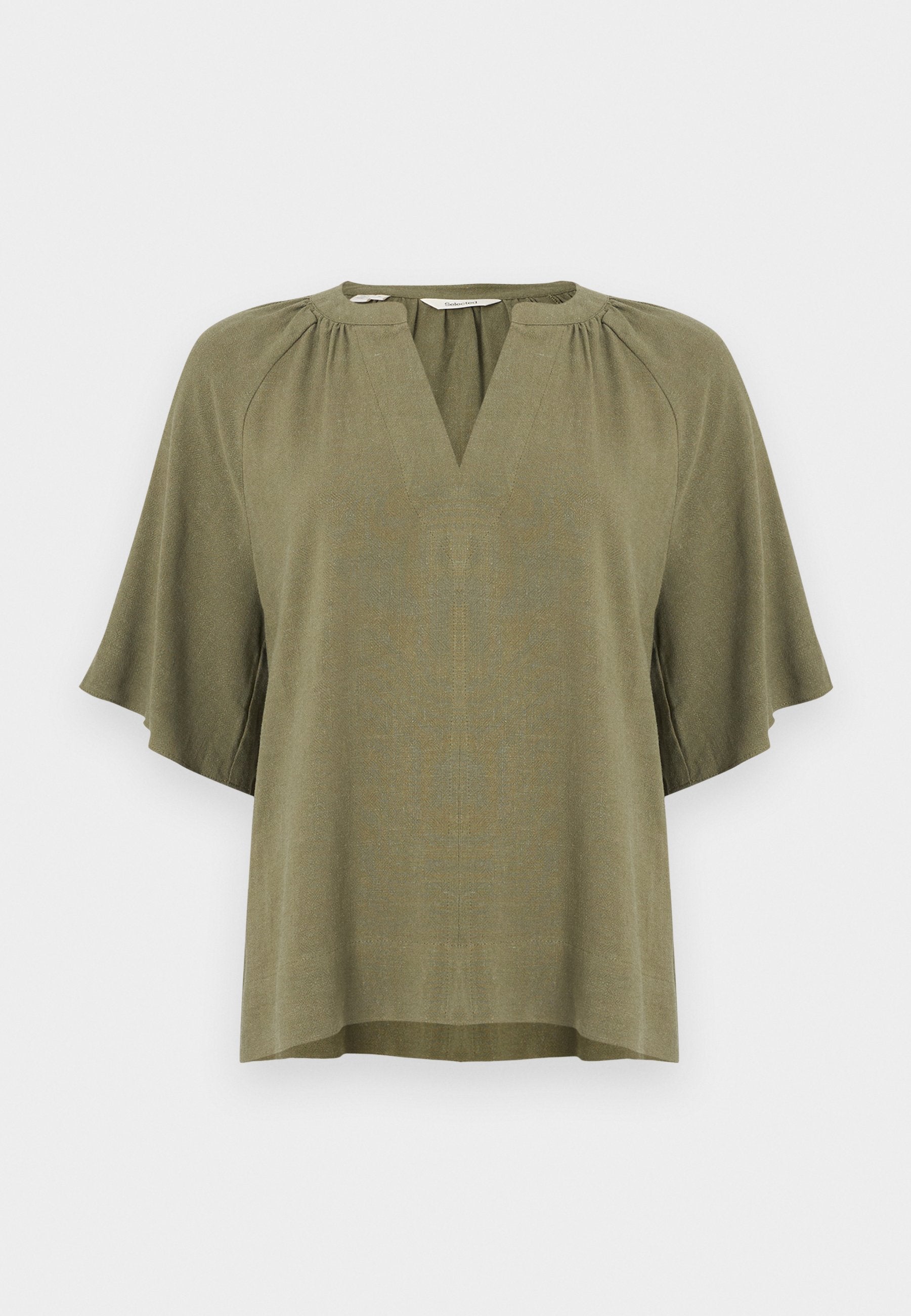 Selected v-neck viscose blend