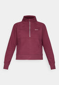 DKNY MINI STUD LOGO HALF ZIP PULLOVER WITH POCKET