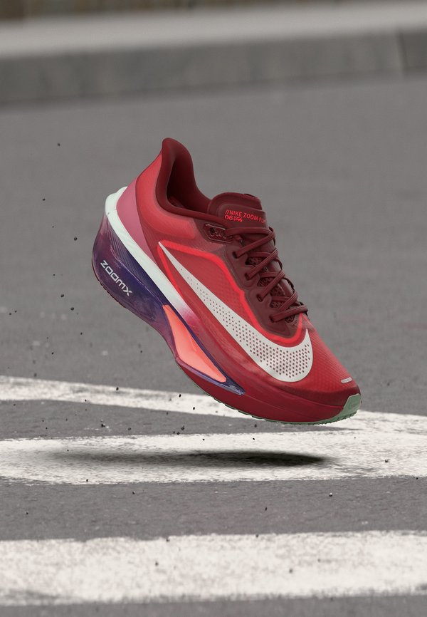 Nike Performance ZOOM FLY 6 SE - Road running shoes - team red/barely green/bright crimson/peony/steam/atomic pink