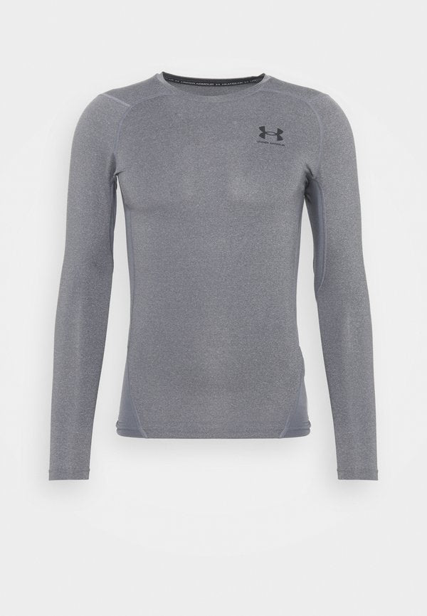 Under Armour HEATGEAR BASELAYER - Long sleeved top - carbon heather/black