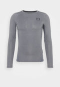 Under Armour HEATGEAR BASELAYER - Long sleeved top - carbon heather/black