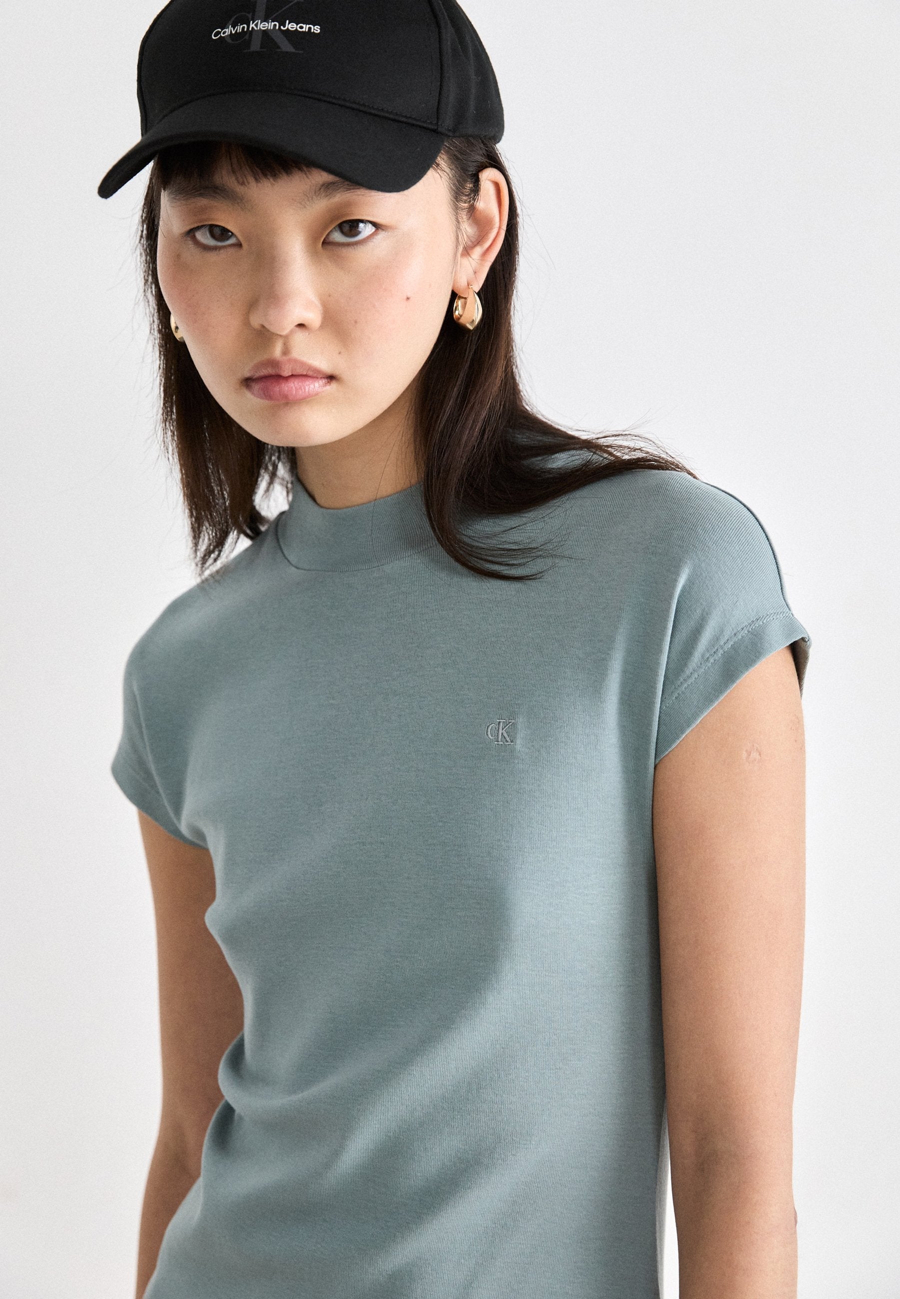 Calvin Klein Jeans WASHED CAP SLEEVE DRESS