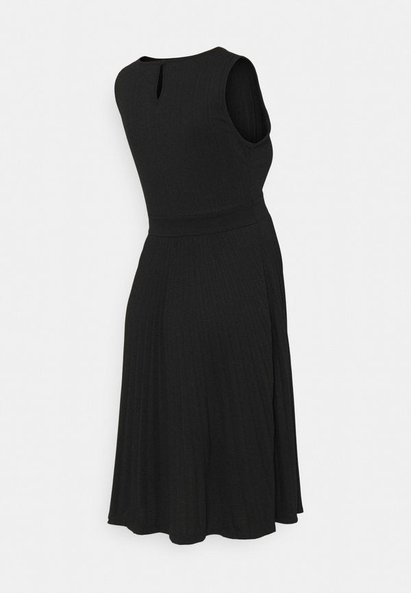 Ripe KNIFE PLEAT DRESS ROUND NECK