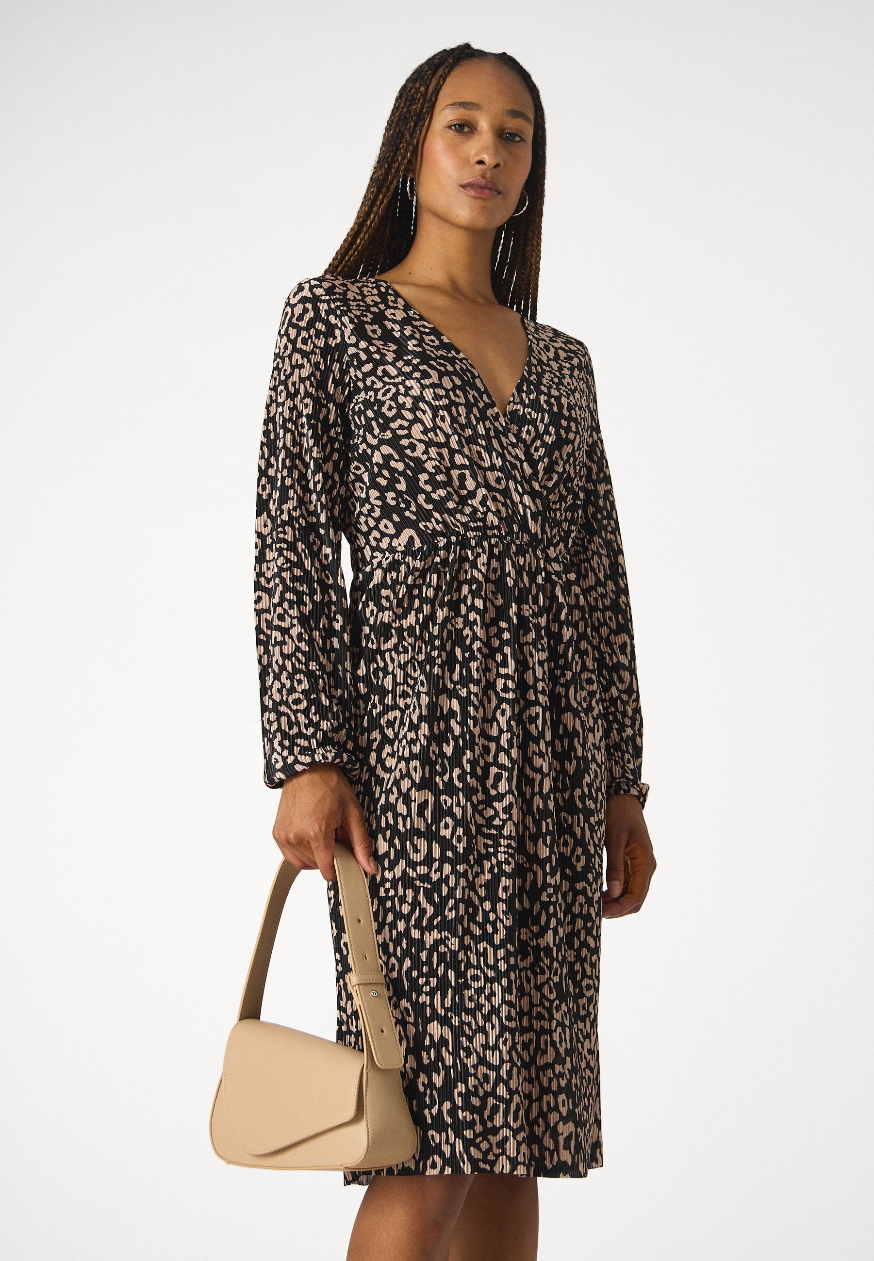 ONLY ONLNISA PLISSE WRAP DRESS