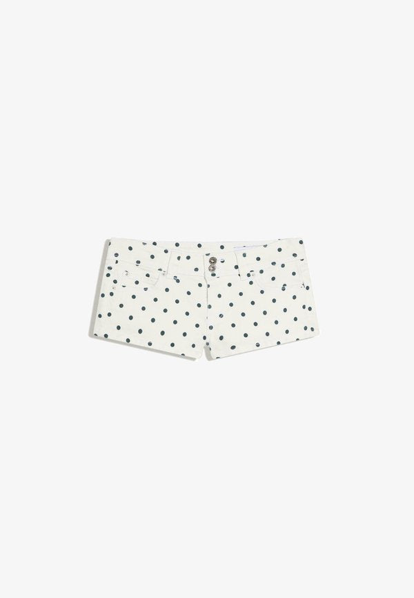 Bershka Denim shorts - white
