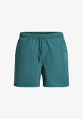 Jack & Jones JACK & JONES MEN'S SWIM SHORT JPSTMAUI WAVE LOGO PLAIN - Swimming shorts - Blue