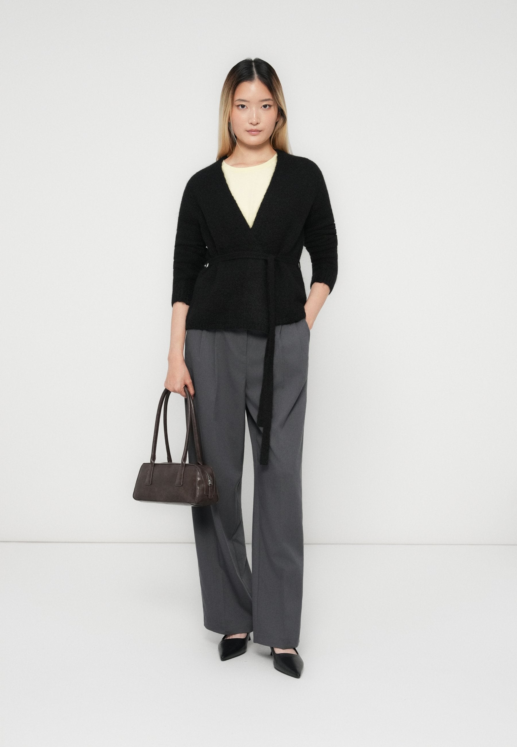 Selected SLFGABELLA BELT CARDIGAN