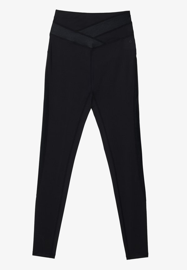 Even&Odd active FULL LENGTH HIGH RISE LEGGINGS WITH CONTRAST BANDAGE WAISTBAND
